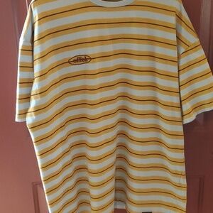 Offel yellow stripe man skate (boohoo man) SS tee size Medium 100%cotton